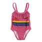 PIUPIUCHICK PURPLE RIBBED SWIMSUIT