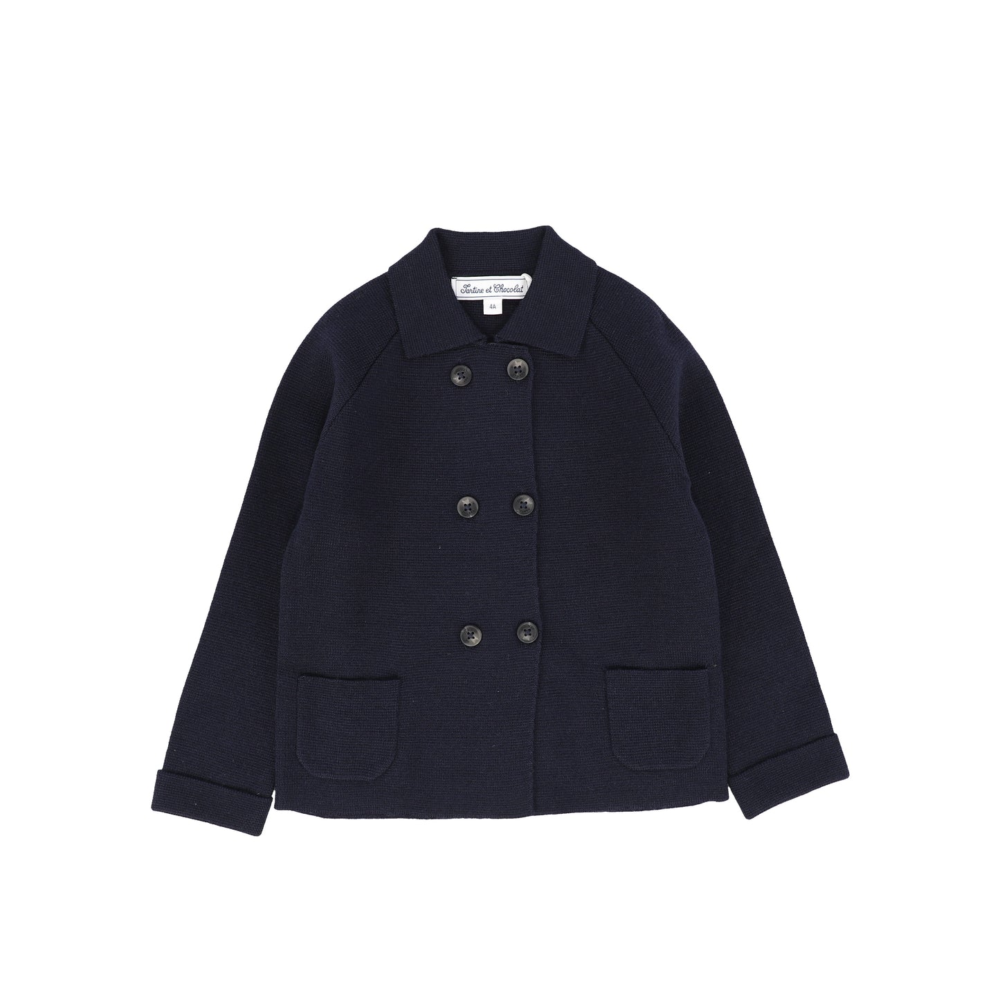 TARTINE ET CHOCOLAT NAVY KNIT BLAZER [FINAL SALE]