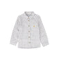 TARTINE ET CHOCOLAT BLUE/WHITE CHECKED COLLAR SHIRT