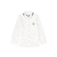 TARTINE ET CHOCOLAT WHITE EMBLEM COLLAR SHIRT