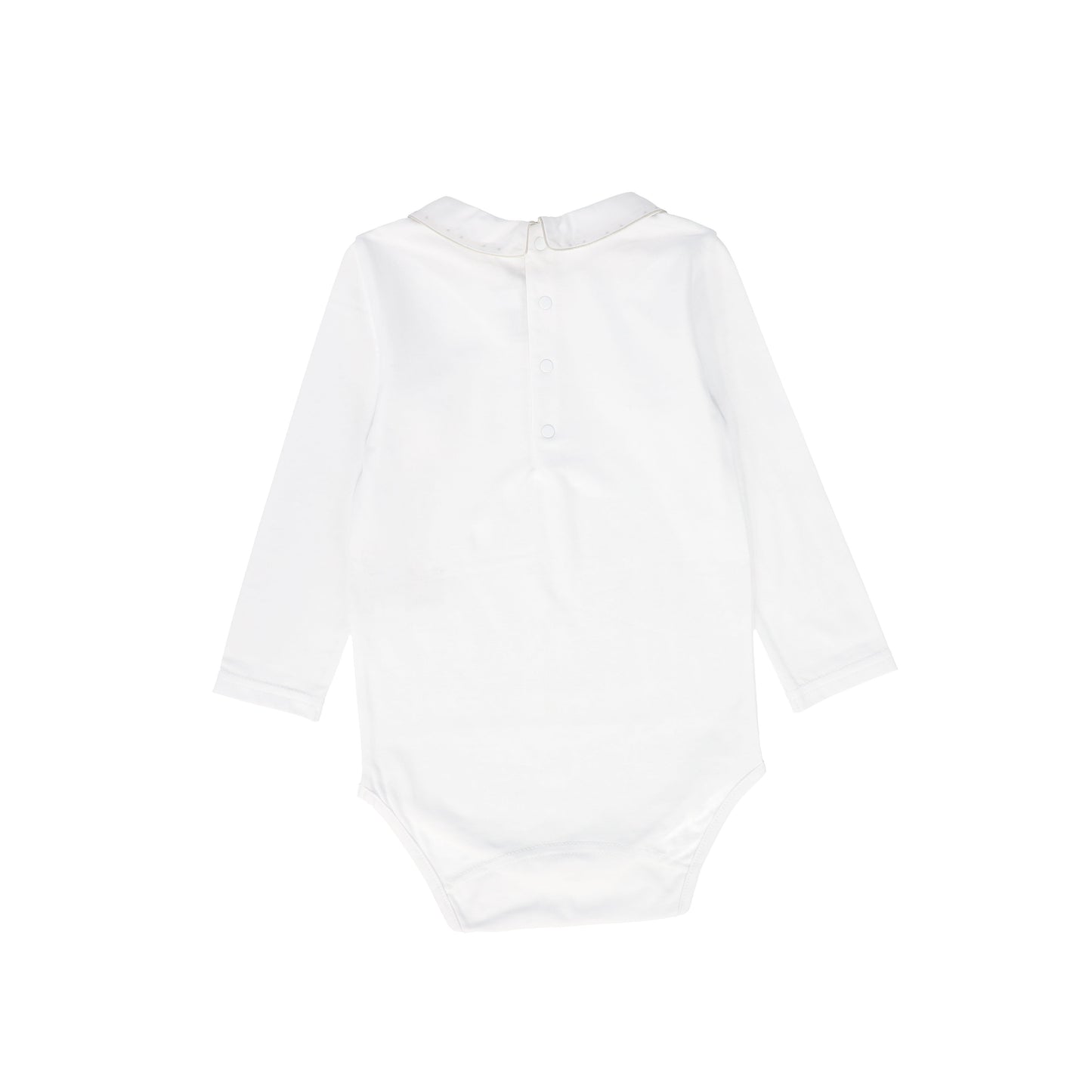 TARTINE ET CHOCOLAT WHITE LOGO COLLAR ONESIE