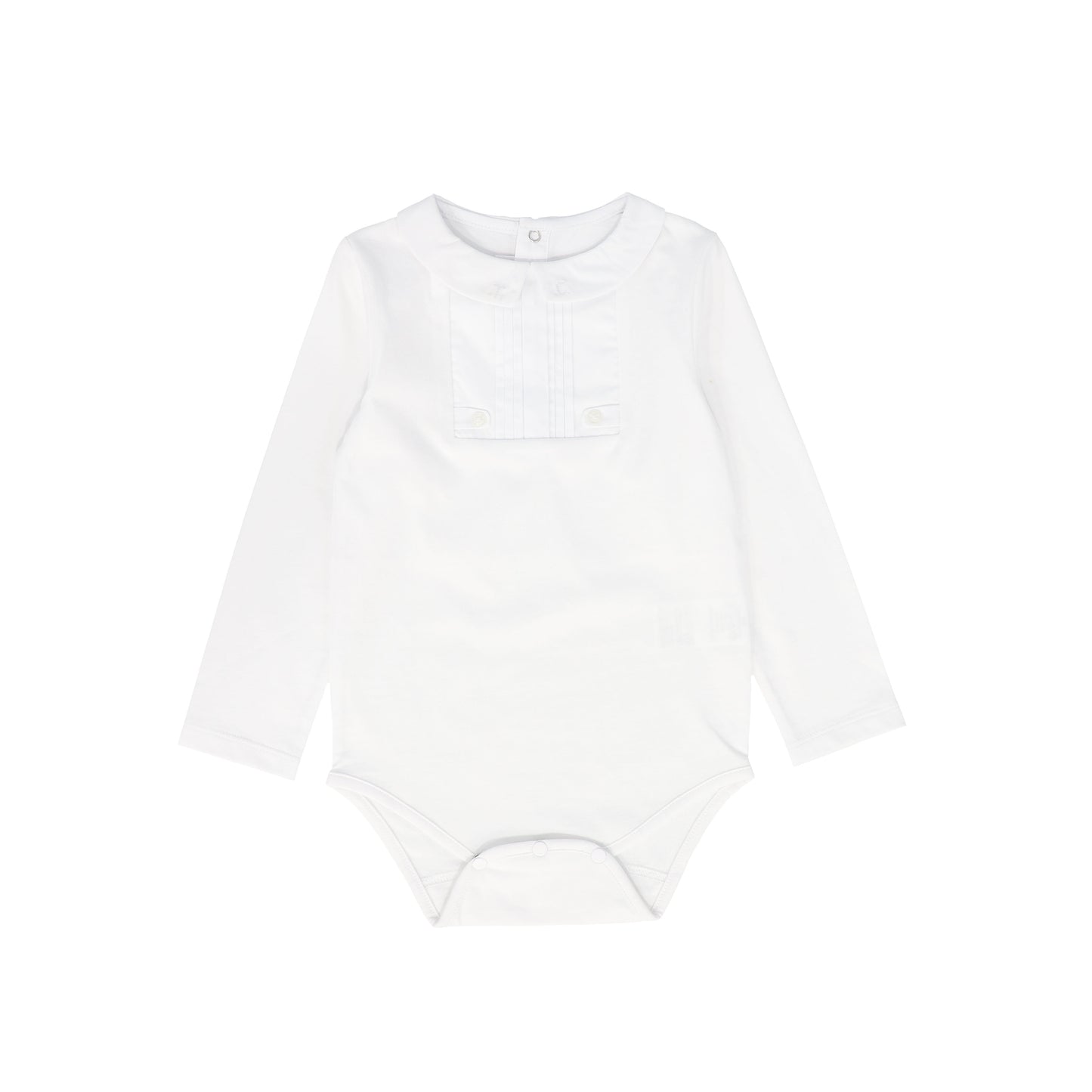 TARTINE ET CHOCOLAT WHITE BUTTON FRONT ONESIE