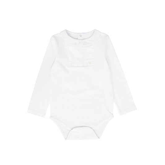 TARTINE ET CHOCOLAT WHITE BUTTON FRONT ONESIE