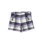 TARTINE ET CHOCOLAT NAVY PLAID WOOL SHORTS [FINAL SALE]