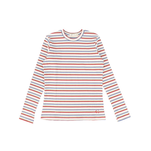 CREW KIDS RED STRIPED T-SHIRT