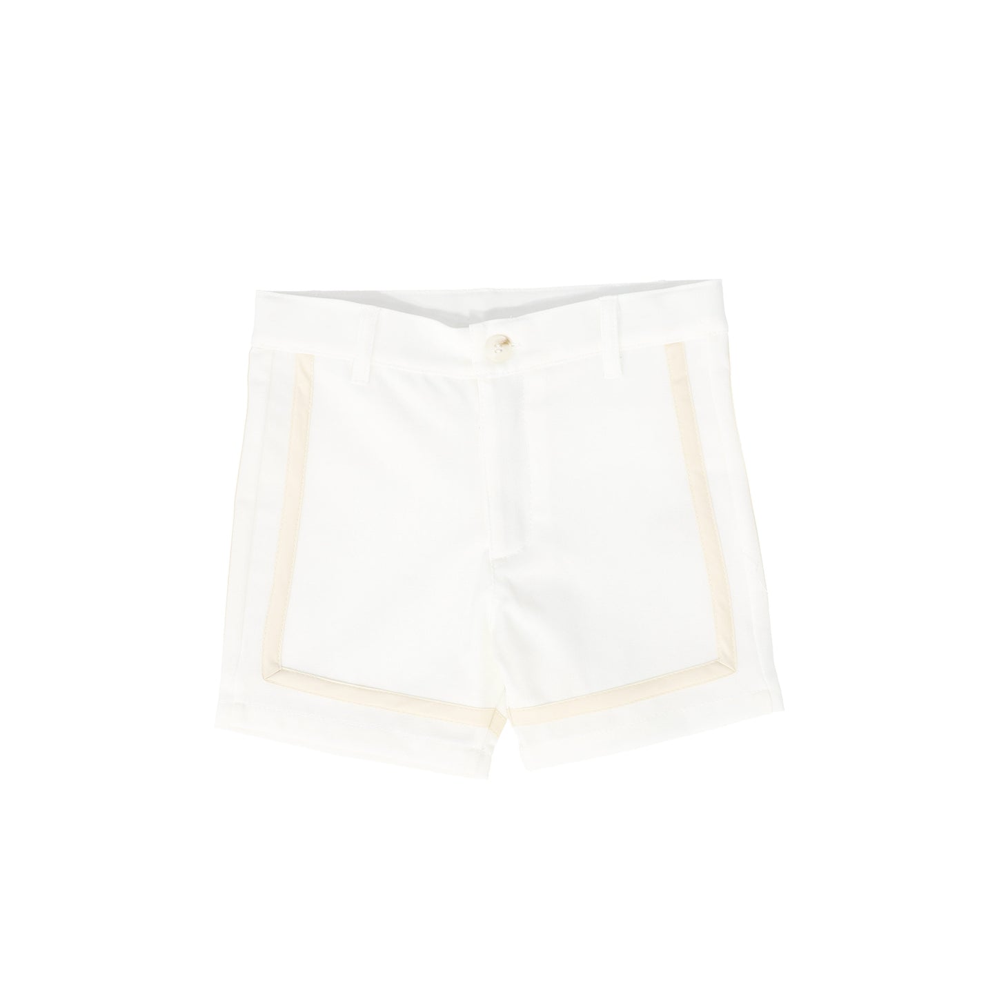 KLAI WHITE STRIPE TRIM SHORTS