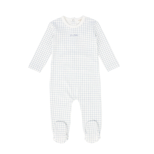 KIPP LIGHT BLUE WINDOWPANE FOOTIE