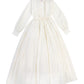 LITTLE TEMPEST CREAM TAFFETA TIERED GOWN
