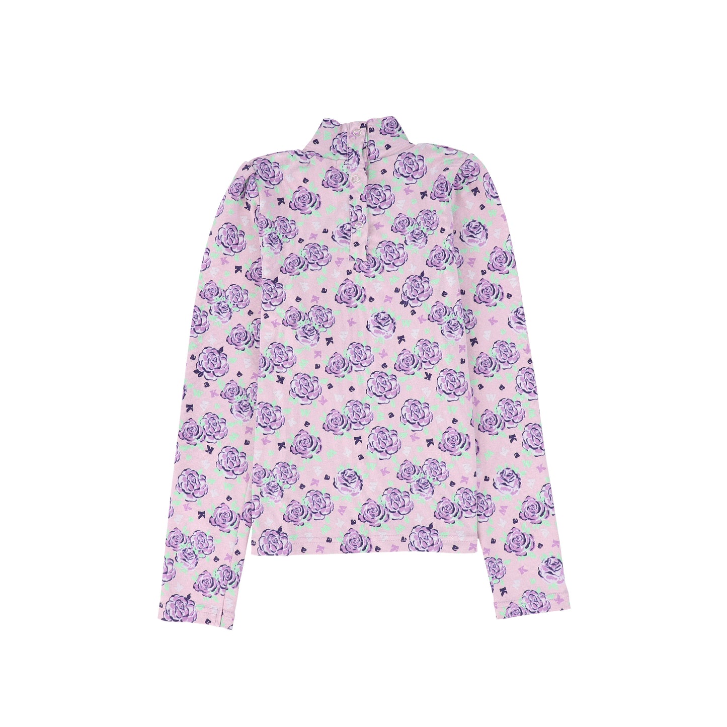 WE ARE KIDS LAVENDER FLORAL RIBBED TOP [FINAL SALE]