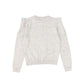 AUTUMN CASHMERE OATMEAL SPECKLED PUFF SLEEVE SWEATER [Final Sale]
