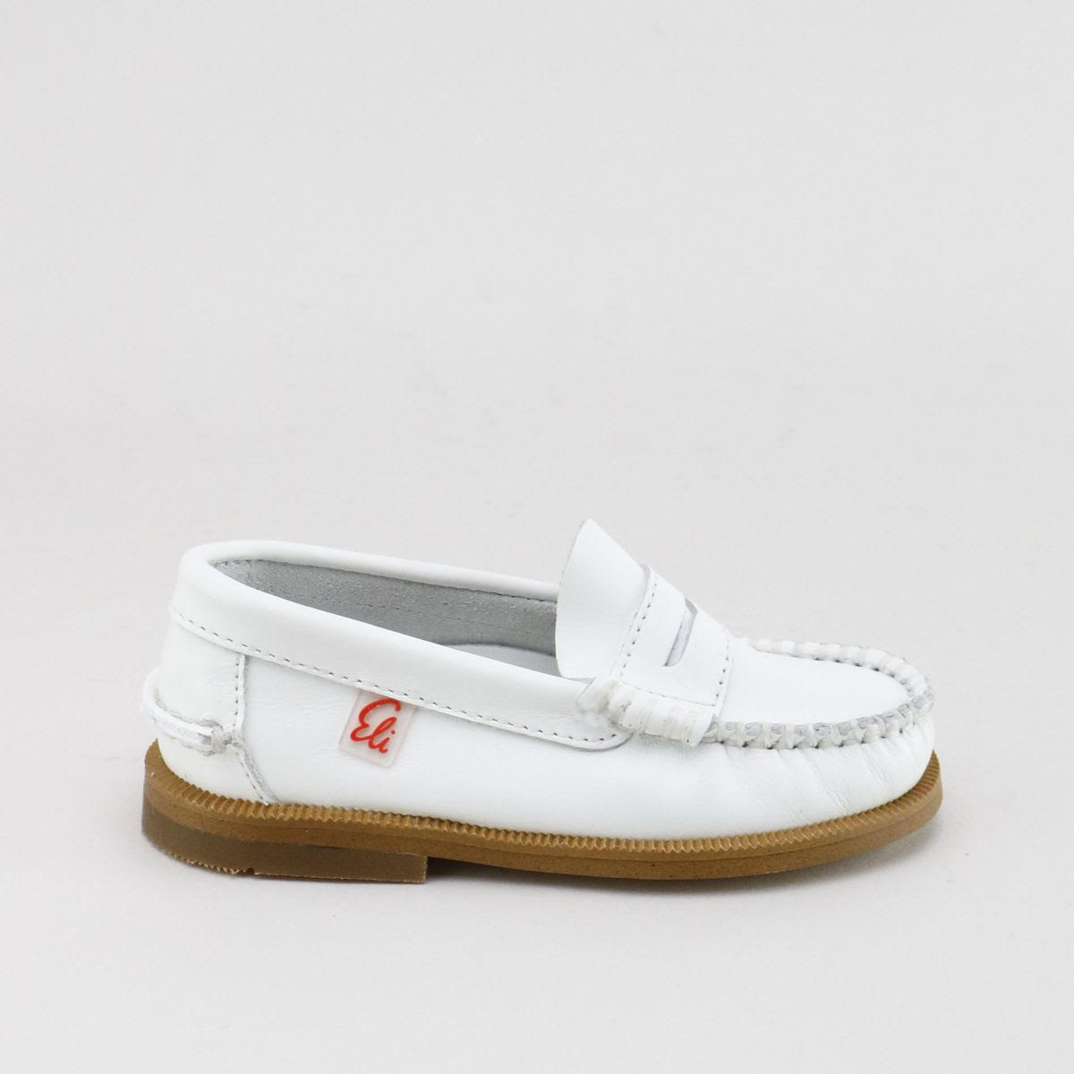 PAPANATAS WHITE LEATHER CHUNKY LOAFER