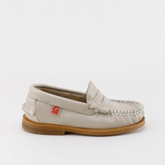 PAPANATAS TAUPE LEATHER CHUNKY LOAFER