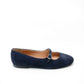 PAPANATAS NAVY SUEDE BUCKLE SHOE [FINAL SALE]