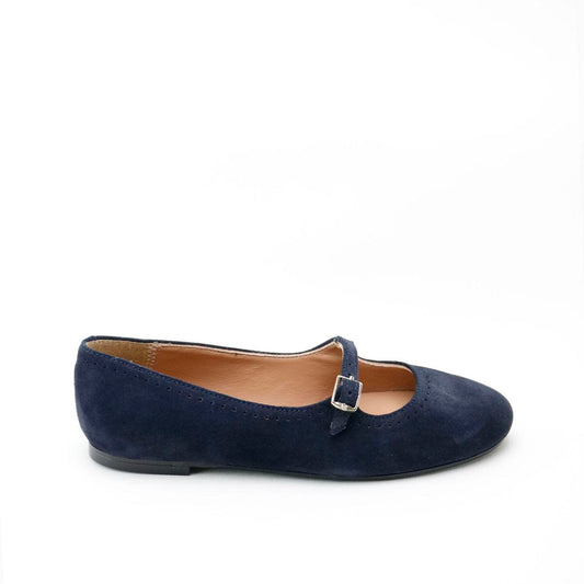 PAPANATAS NAVY SUEDE BUCKLE SHOE