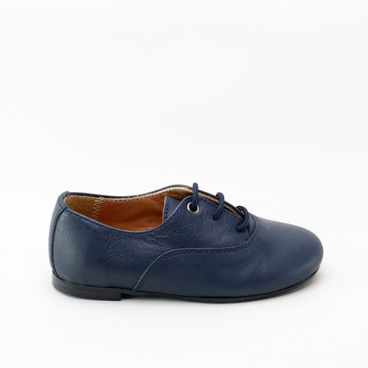 PAPANATAS NAVY LEATHER LACE UP SHOE