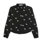 URBAN EDGE BLACK DENIM HORSE PRINT BLOUSE