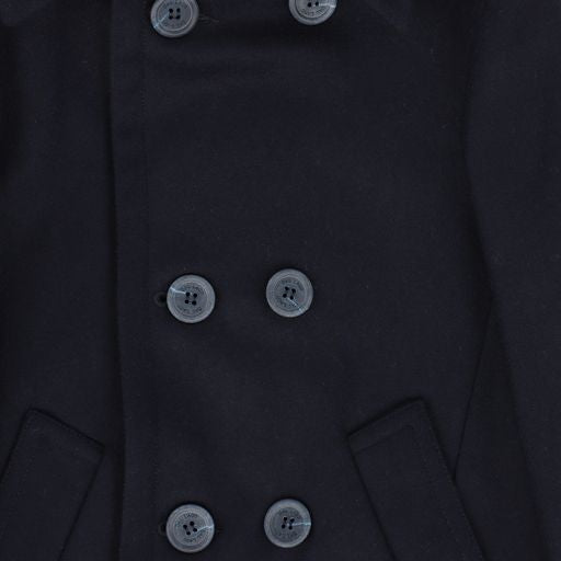 DAL LAGO NAVY DOUBLE BREASTED WOOL COAT [Final Sale]