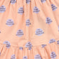 THE SUNDAY COLLECTIVE LIGHT PINK PRINTED RUFFLE SKIRT [FINAL SALE]