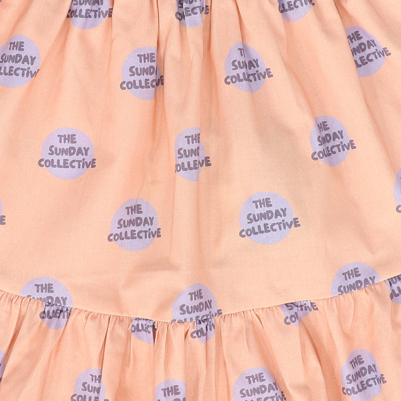 THE SUNDAY COLLECTIVE LIGHT PINK PRINTED RUFFLE SKIRT [FINAL SALE]