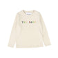 TRUSSARDI ECRU LOGO TSHIRT