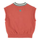 PIUPIUCHICK BRICK STRIPED TRIM SWEATER VEST