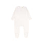 BEBE JOLEE WHITE/PINK ROPE PRINT FOOTIE
