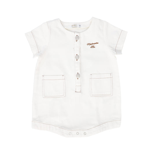 COCO BLANC WHITE DENIM ROMPER