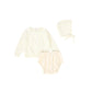 COCO BLANC CREAM SQUEARE NECK BLOOMER SET [FINAL SALE]