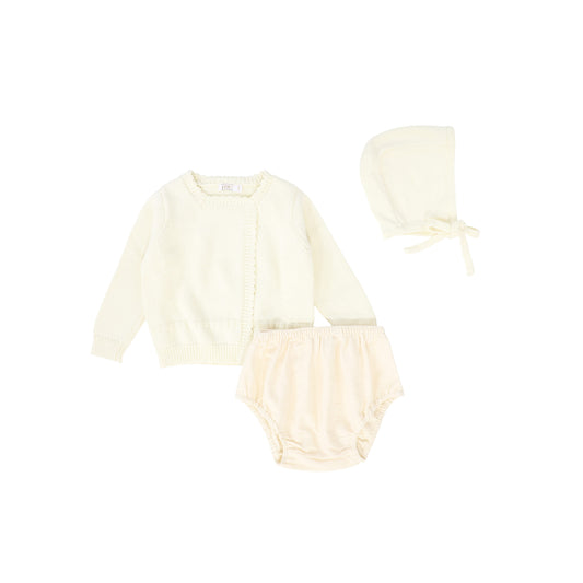 COCO BLANC CREAM SQUEARE NECK BLOOMER SET [FINAL SALE]