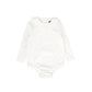 BAMBOO WHITE RUFFLE LONG SLEEVE ONESIE