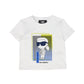 KARL LAGERFELD WHITE GRAPHIC LOGO TEE [FINAL SALE]