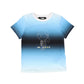 KARL LAGERFELD BLUE & WHITE GRAPHIC LOGO TEE [FINAL SALE]