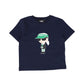 KARL LAGERFELD BLUE GRAPHIC LOGO TEE [FINAL SALE]