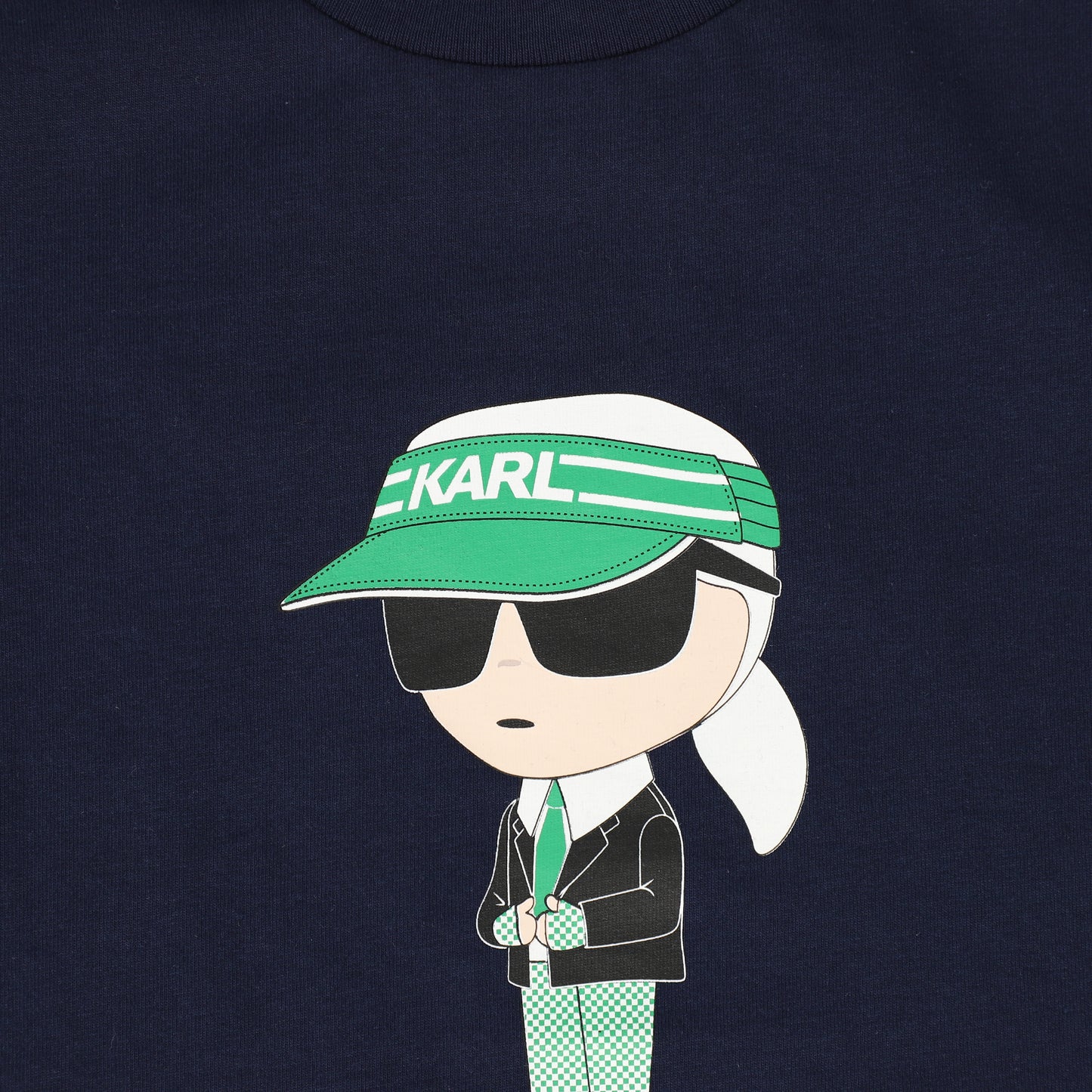 KARL LAGERFELD BLUE GRAPHIC LOGO TEE [FINAL SALE]