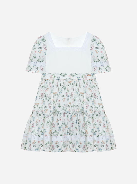 PATACHOU FLORAL LACE TRIM DRESS [FINAL SALE]