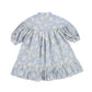 CHRISTINA RHODE SKY BLUE LACE FLORAL PUFF SLEEVE DRESS [Final Sale]