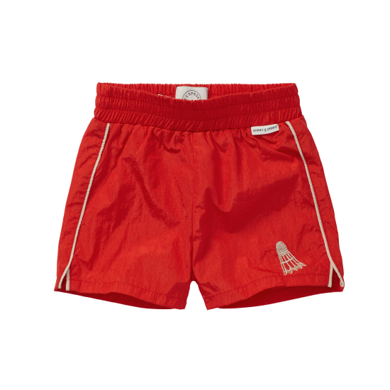 Sproet & Sprout Red White Trim Shorts [Final Sale]