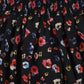 Christina Rhode Black Floral Smocked Tiered Skirt [Final Sale]