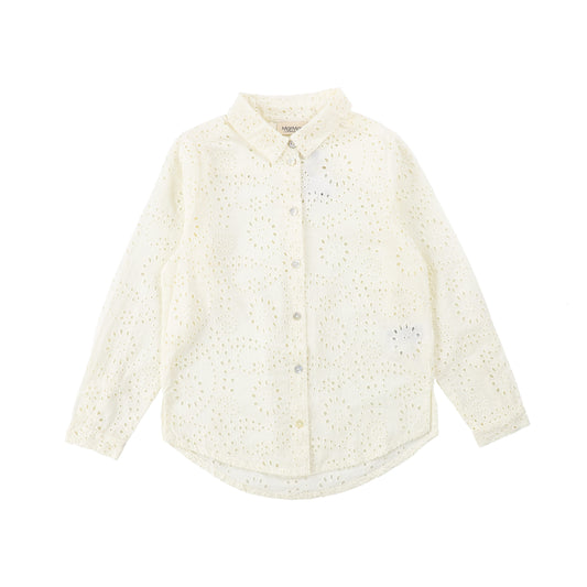 MARMAR IVORY EYELET LACE BLOUSE [Final Sale]