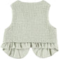 Belle Chiara Mint Textured Pocket Vest [Final Sale]