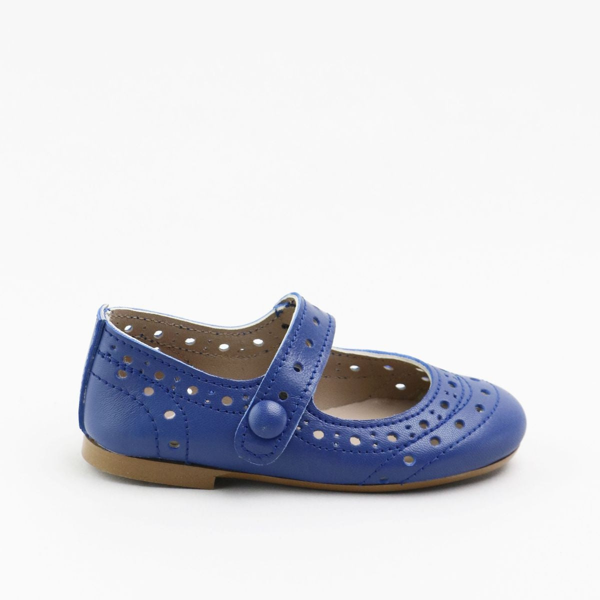 PAPANATAS BLUE DOTTED ROUNDED MARY JANE [Final Sale]