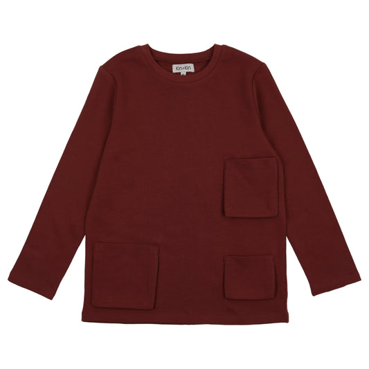 Kin And Kin Scarlet Three Pocket Tee [Final Sale]