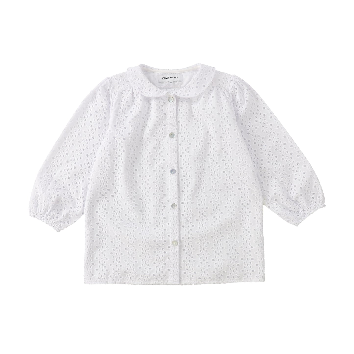 OLIVIA ROHDE WHITE EYELET TOP [Final Sale]