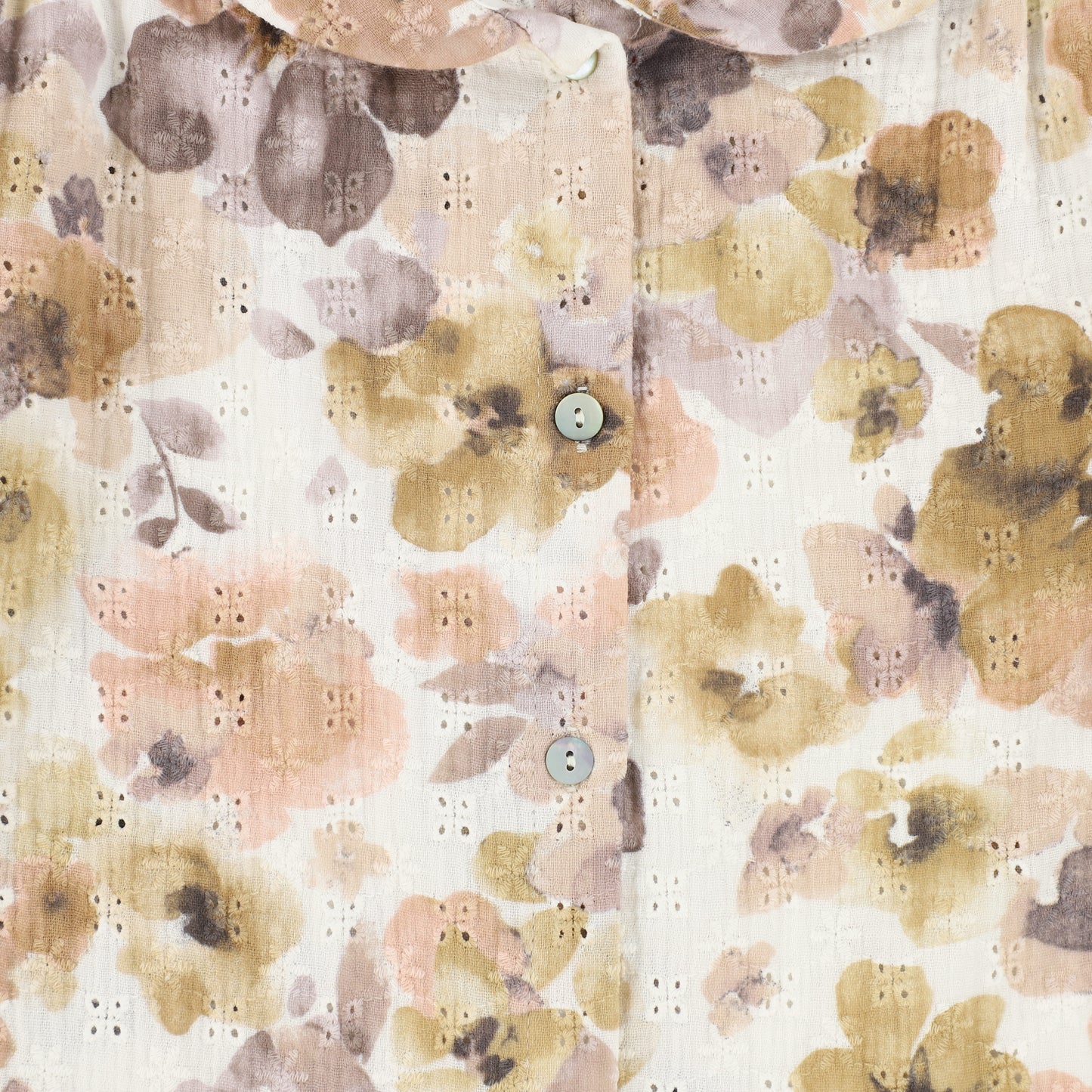 OLIVIA ROHDE WARM FLORAL EYELET TOP [Final Sale]