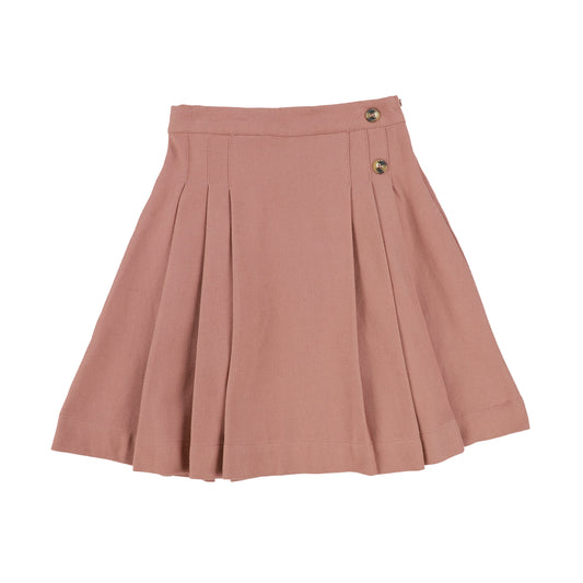 Kin And Kin Clay Pleated Skirt [Final Sale]
