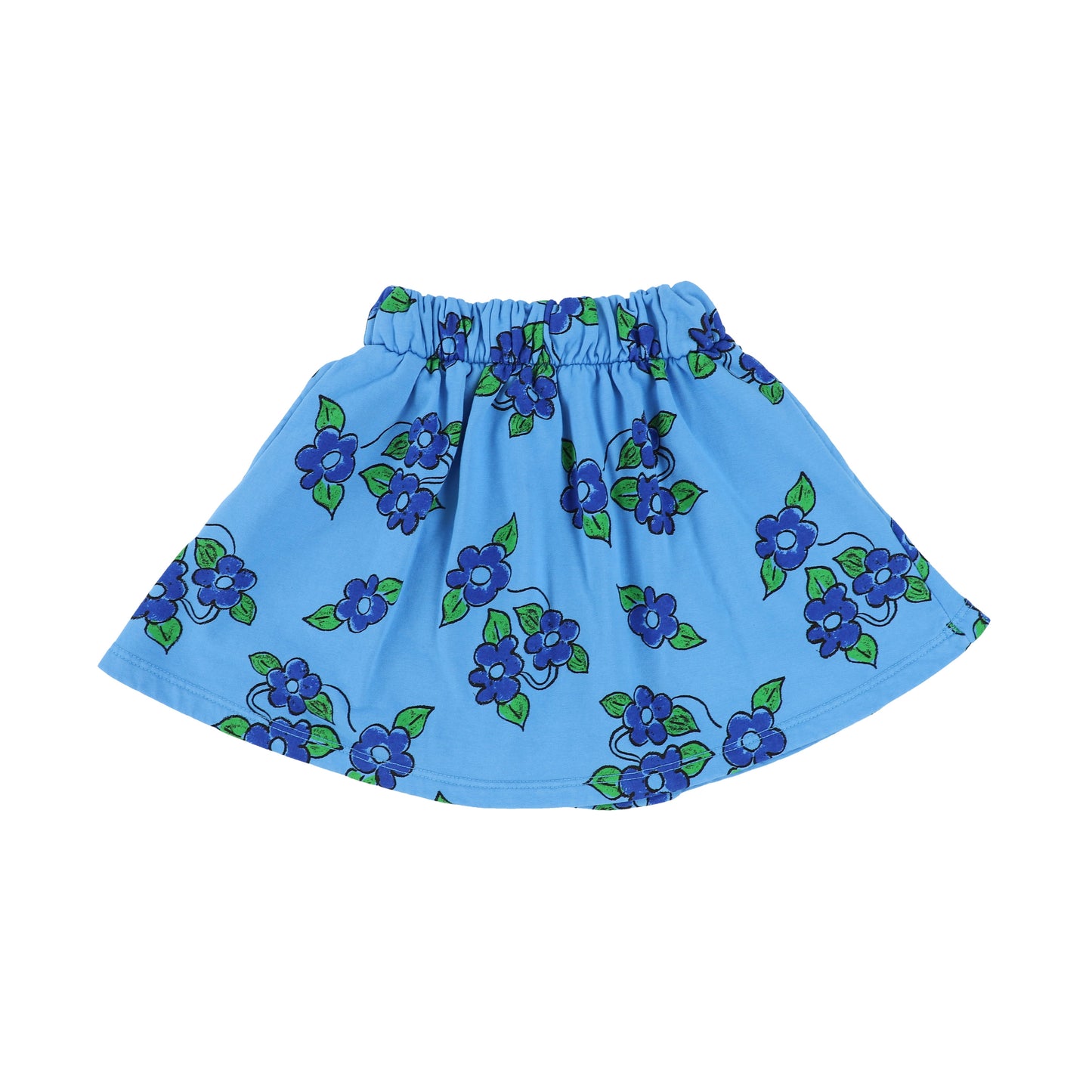 Weekend House Electric Blue Floral Skirt [Final Sale]
