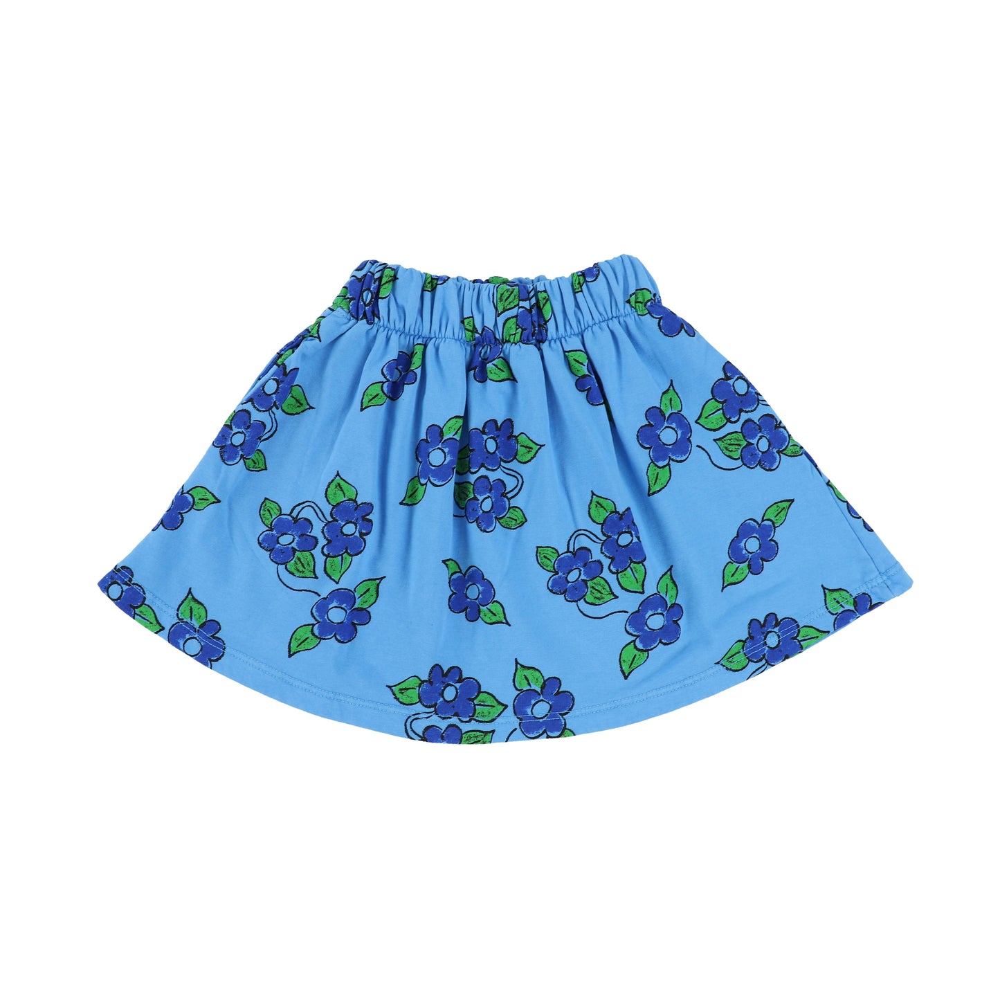 Weekend House Electric Blue Floral Skirt [Final Sale]