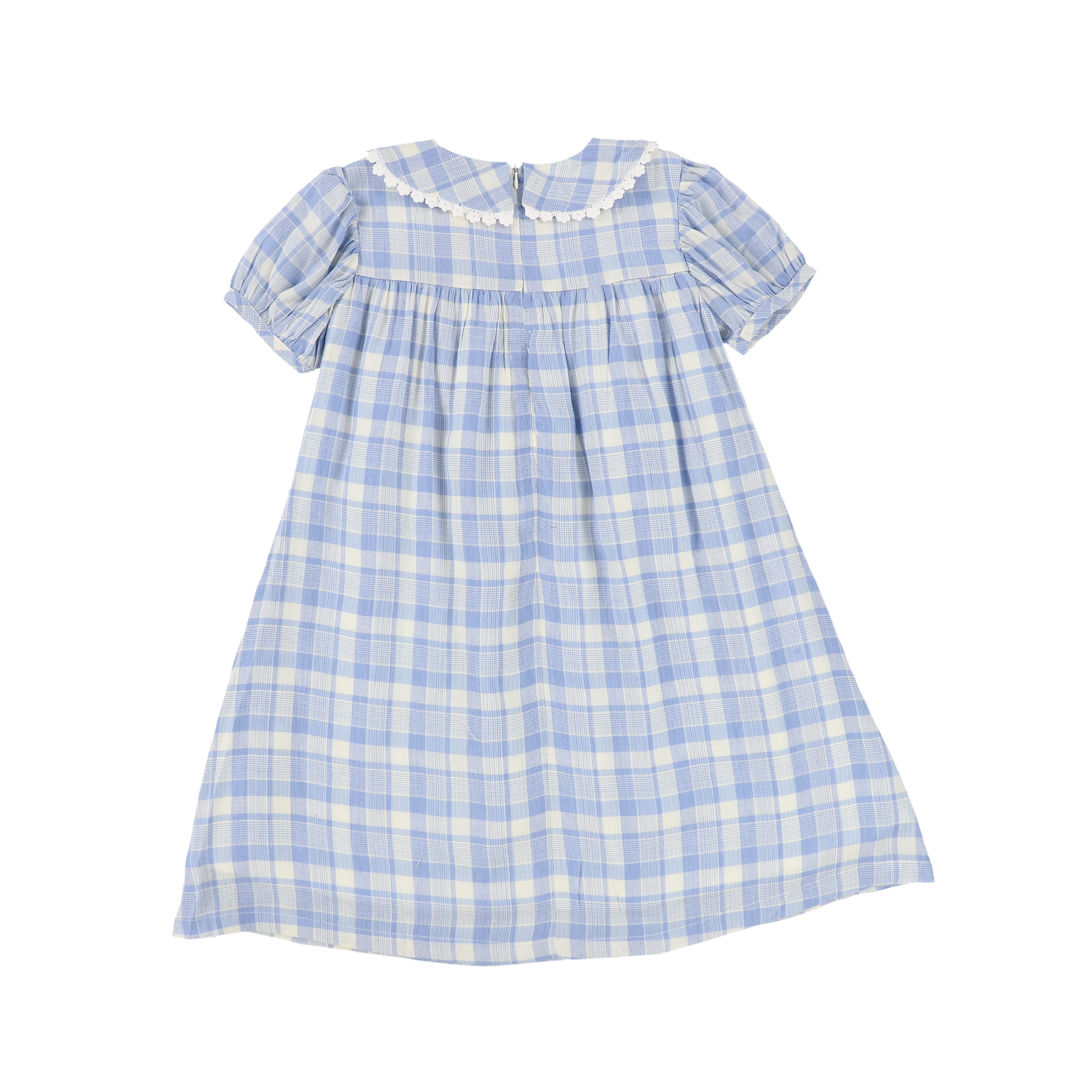 Light blue plaid dress best sale