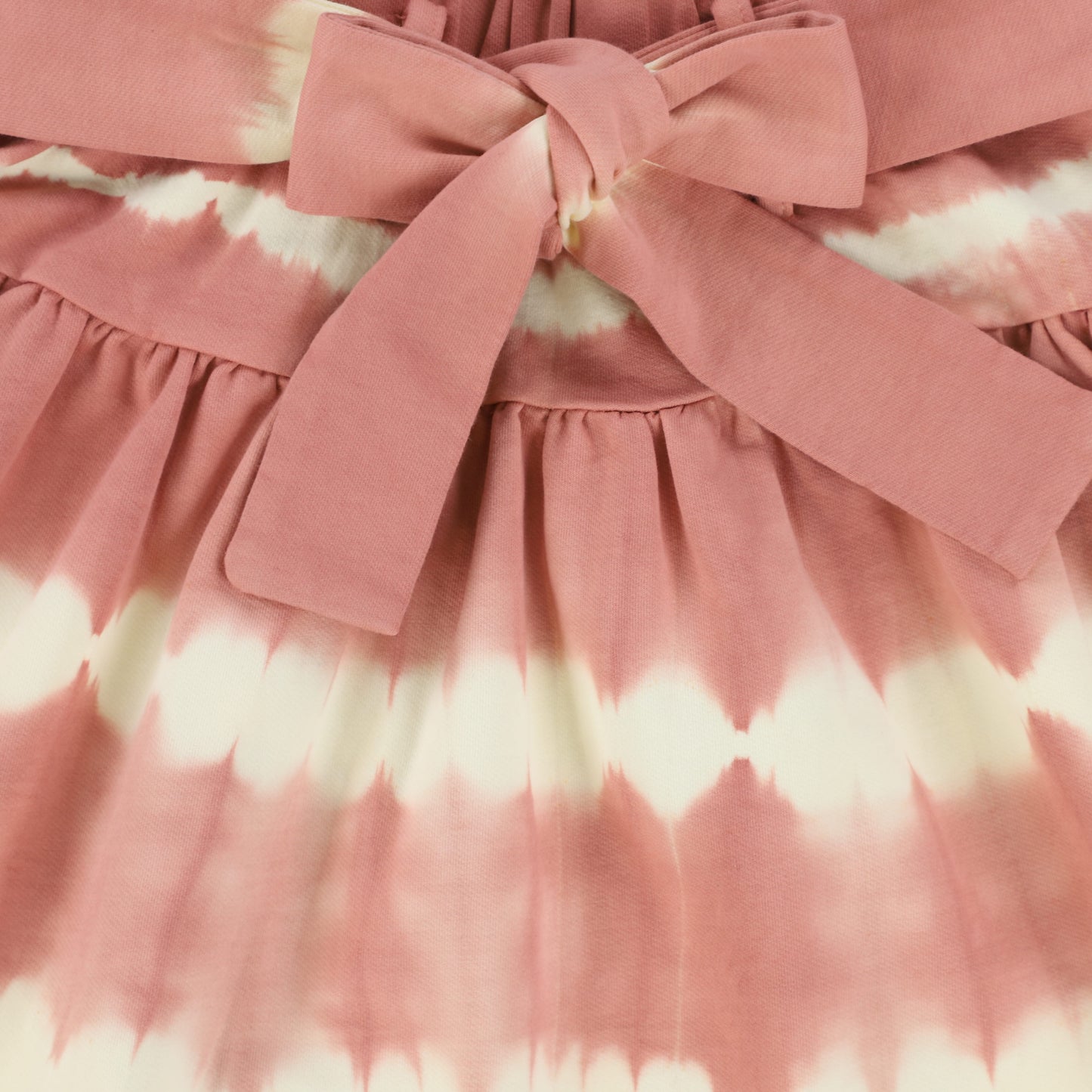 Steph The Label Pink Tie Dye Bow Detail Flare skirt [Final Sale]