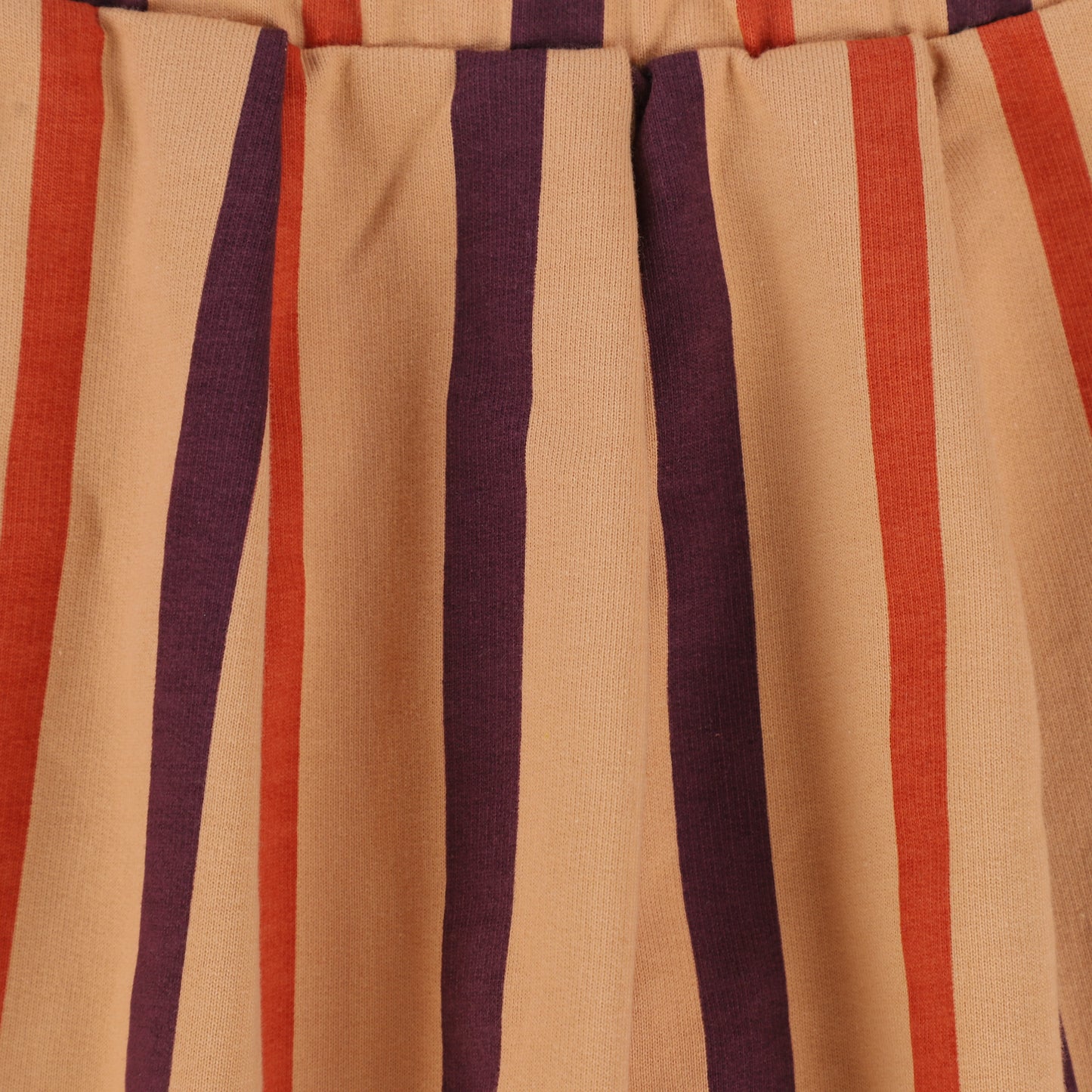 A Monday Peach Multicolor Stripe Flare Skirt [Final Sale]